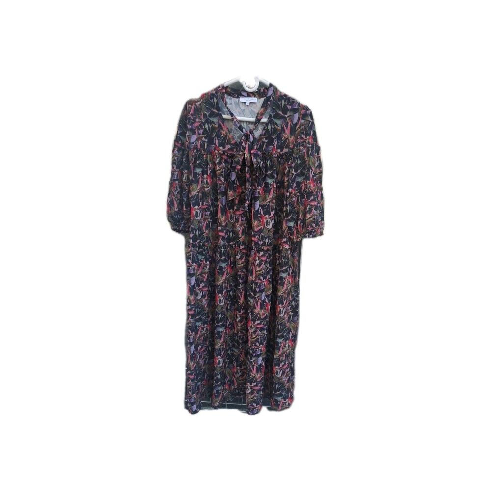 Taylor Tillman Fall Magnolia Brit Floral Rayon Dress Size XS